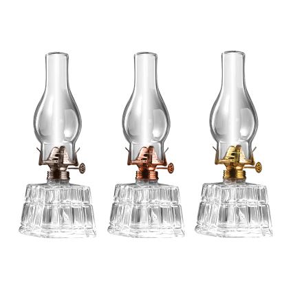 Brilagi - petrolejas lampa MERLIN caurspīdīga/zeltaina