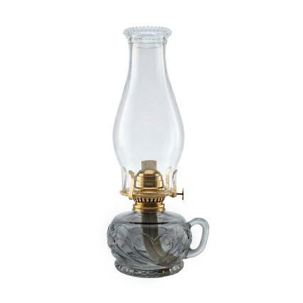 Brilagi - Petrolejas lampa MERLIN dūmota/pelēka