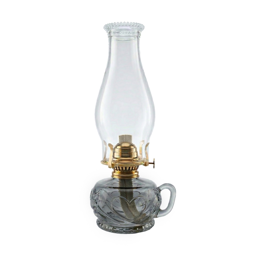 Brilagi - Petrolejas lampa MERLIN dūmota/pelēka