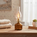 Brilagi - Petrolejas lampa MERLIN oranžā