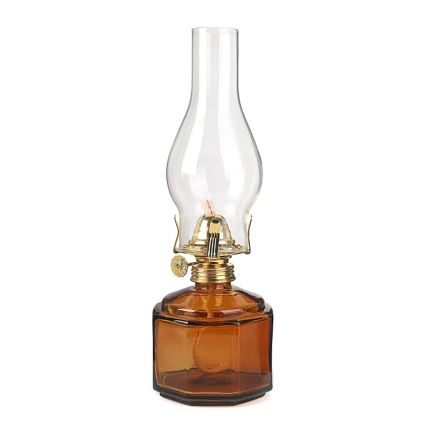 Brilagi - Petrolejas lampa MERLIN oranžā