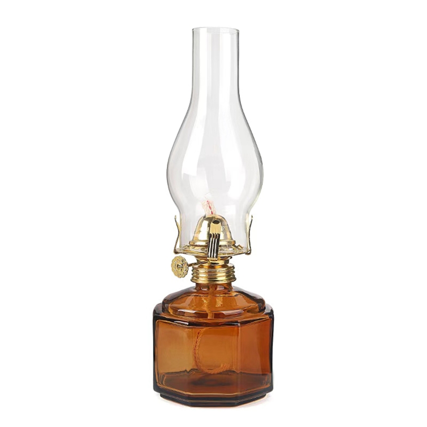 Brilagi - Petrolejas lampa MERLIN oranžā