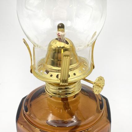 Brilagi - Petrolejas lampa MERLIN oranžā