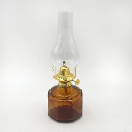 Brilagi - Petrolejas lampa MERLIN oranžā