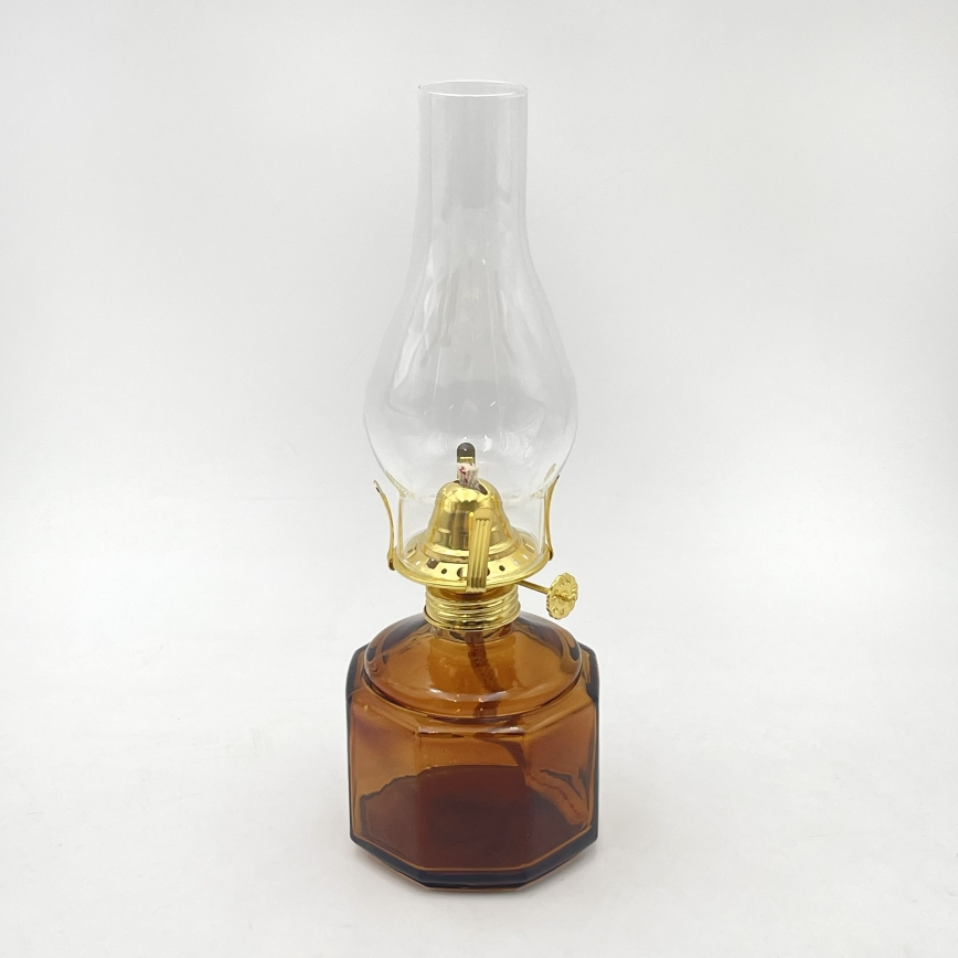 Brilagi - Petrolejas lampa MERLIN oranžā