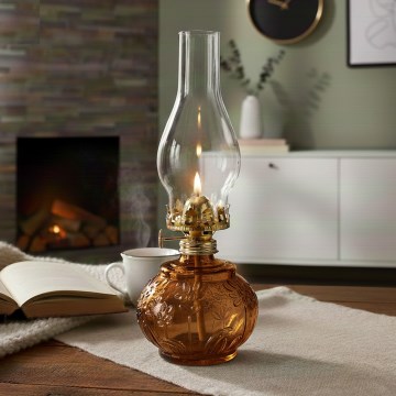 Brilagi - Petrolejas lampa MERLIN oranža