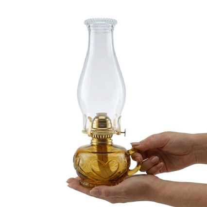Brilagi - petrolejas lampa MERLIN oranžā