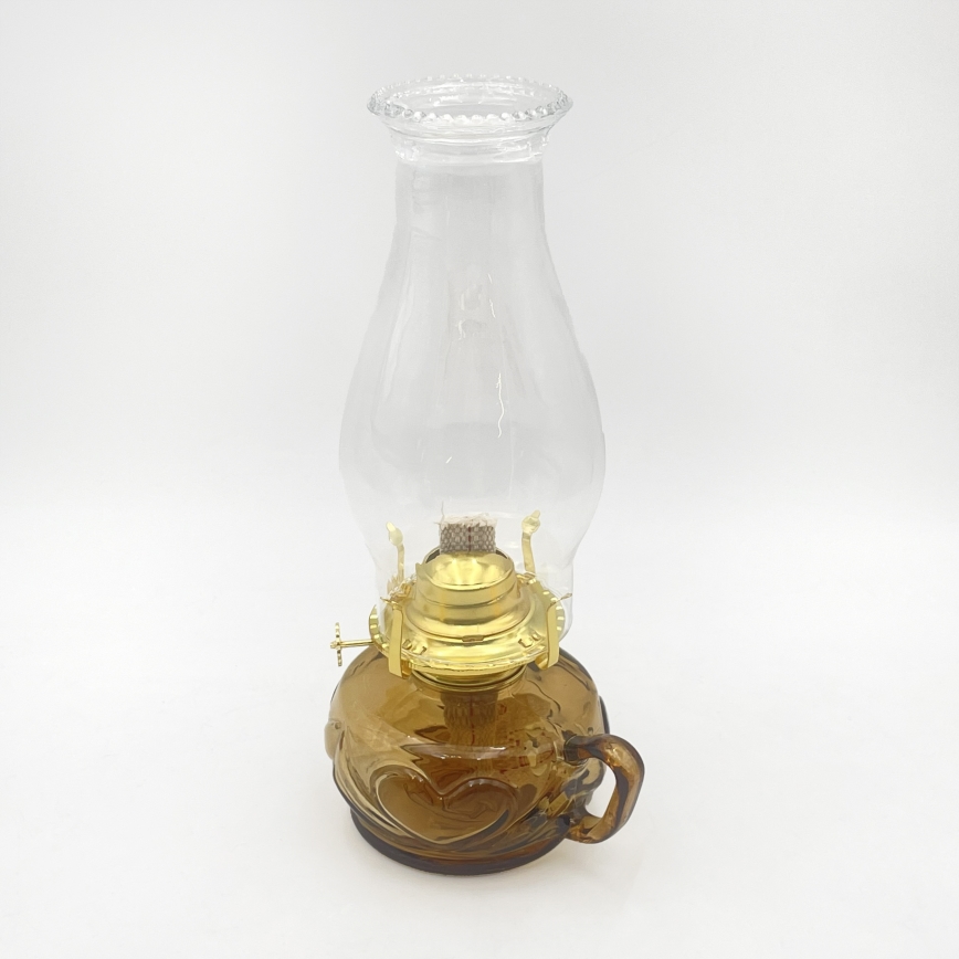 Brilagi - petrolejas lampa MERLIN oranžā