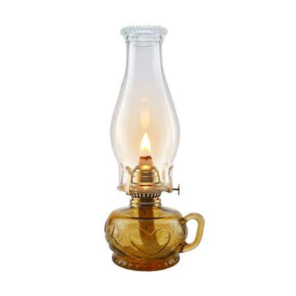 Brilagi - petrolejas lampa MERLIN oranžā