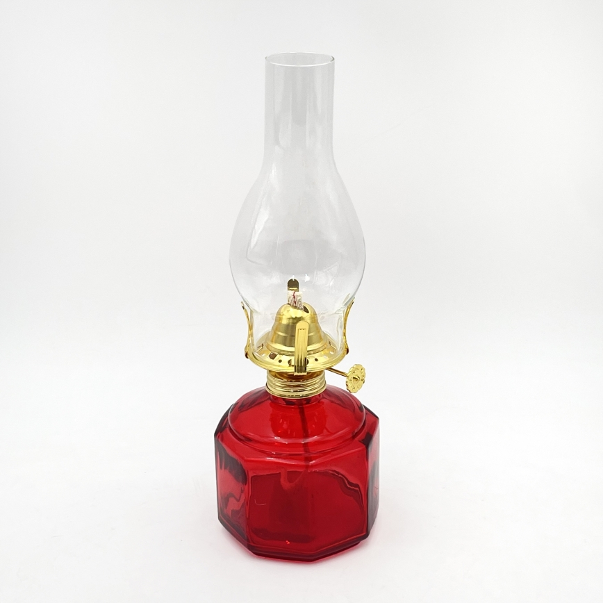 Brilagi - Petrolejas lampa MERLIN sarkana