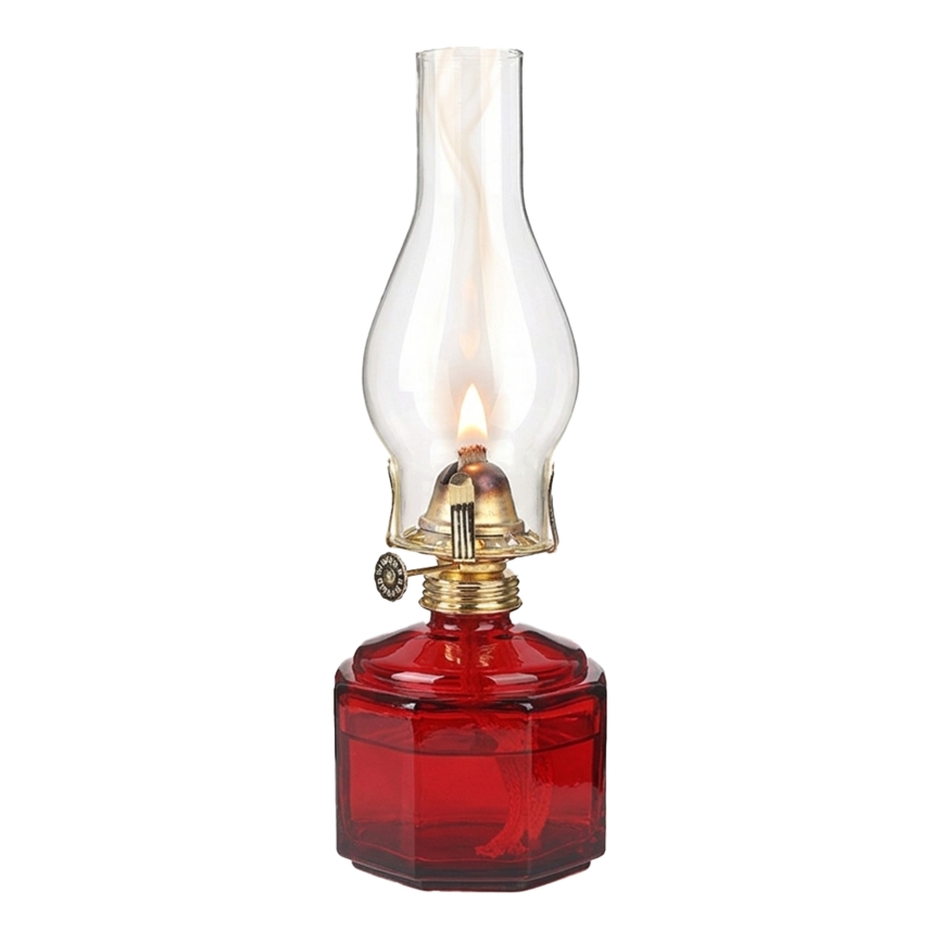 Brilagi - Petrolejas lampa MERLIN sarkana
