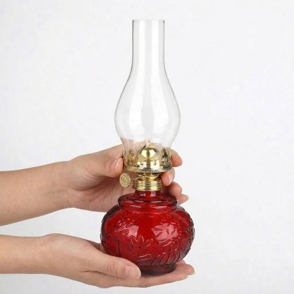 Brilagi - Petrolejas lampa MERLIN sarkana