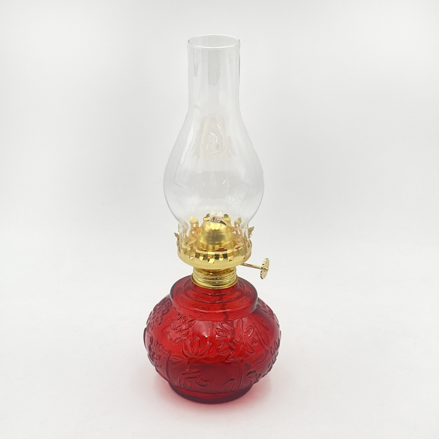 Brilagi - Petrolejas lampa MERLIN sarkana