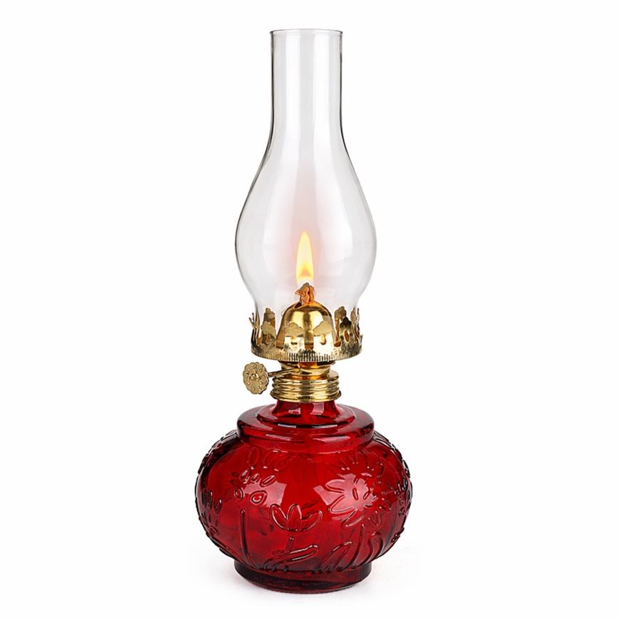 Brilagi - Petrolejas lampa MERLIN sarkana