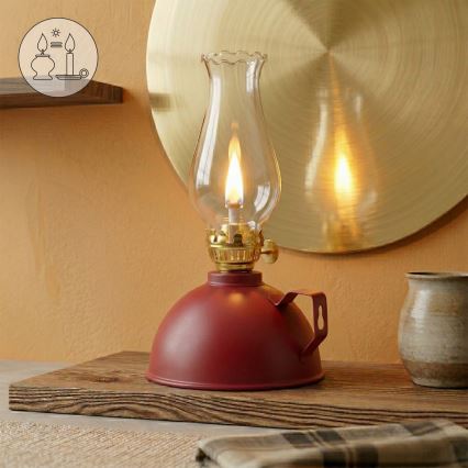 Brilagi - petrolejas lampa MERLIN sarkana