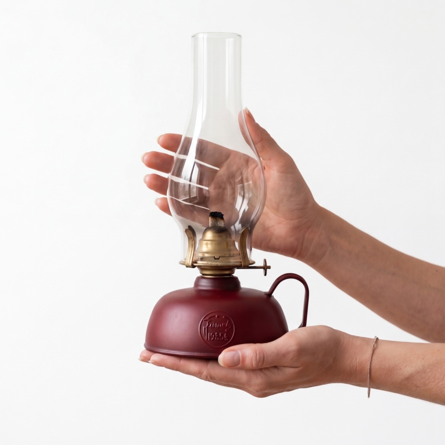 Brilagi - Petrolejas lampa MERLIN sarkana