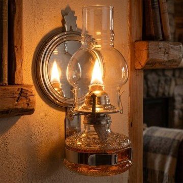 Brilagi - Petrolejas lampa MERLIN spīdīgs hroms
