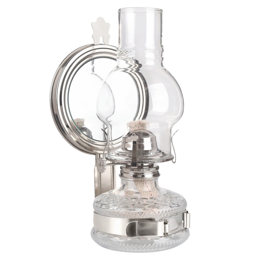 Brilagi - Petrolejas lampa MERLIN spīdīgs hroms