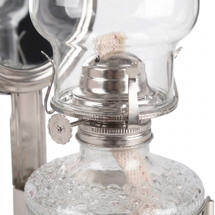 Brilagi - Petrolejas lampa MERLIN spīdīgs hroms