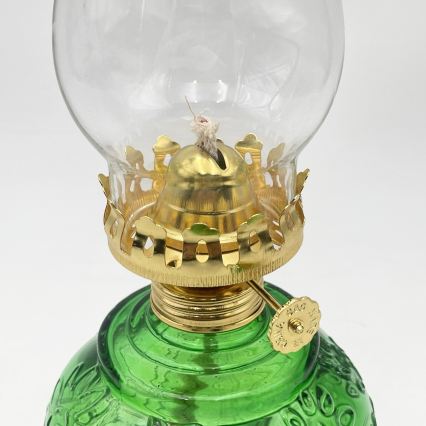Brilagi - petrolejas lampa MERLIN zaļa