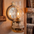 Brilagi - petrolejas lampa MERLIN zelta/patina