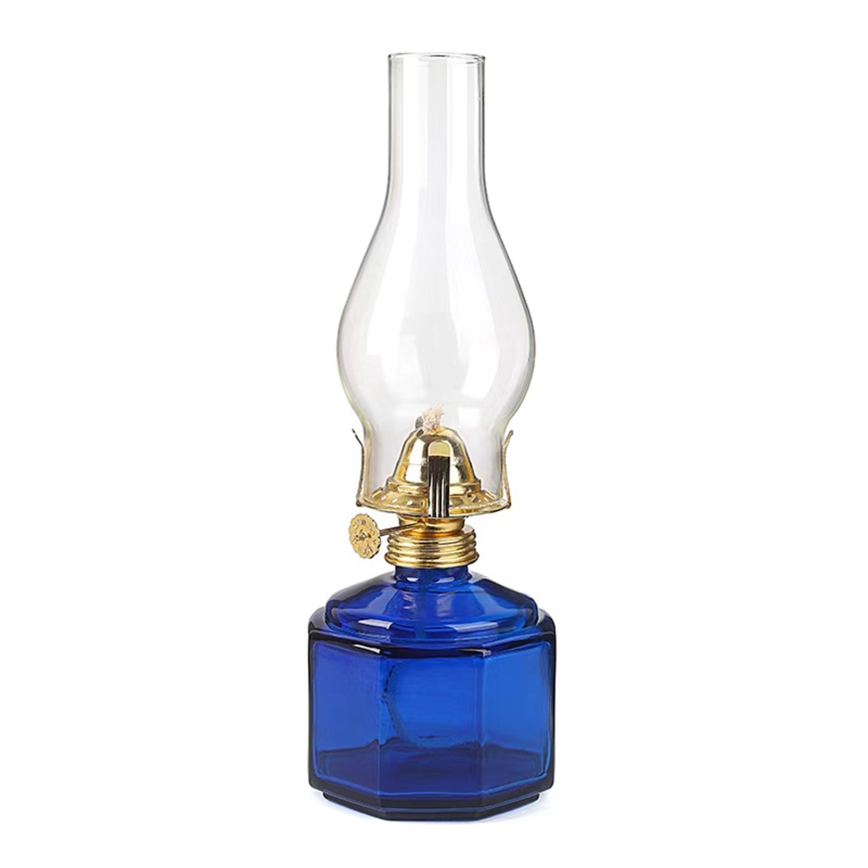 Brilagi - petrolejas lampa MERLIN zila