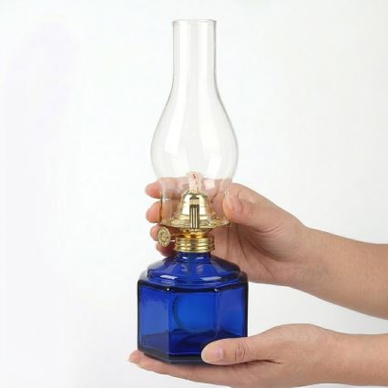 Brilagi - petrolejas lampa MERLIN zila