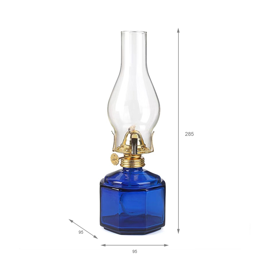 Brilagi - petrolejas lampa MERLIN zila