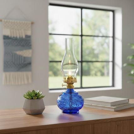 Brilagi - Petrolejas lampa MERLIN zila