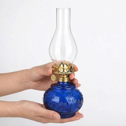 Brilagi - Petrolejas lampa MERLIN zila