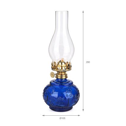 Brilagi - Petrolejas lampa MERLIN zila