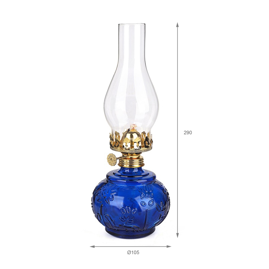 Brilagi - Petrolejas lampa MERLIN zila