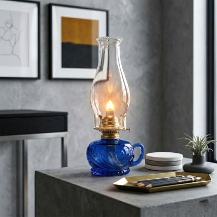Brilagi - petrolejas lampa MERLIN zila