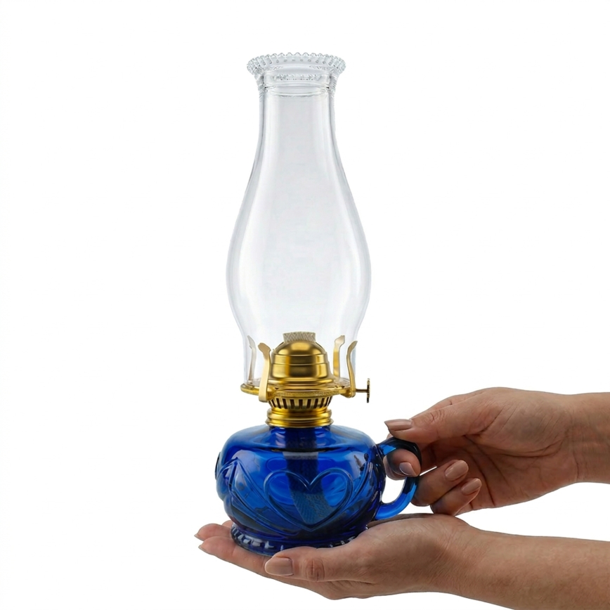 Brilagi - petrolejas lampa MERLIN zila