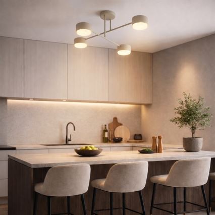 Brilagi - Pie griestiem stiprināma lampa 4xGX53/12W/230V melna