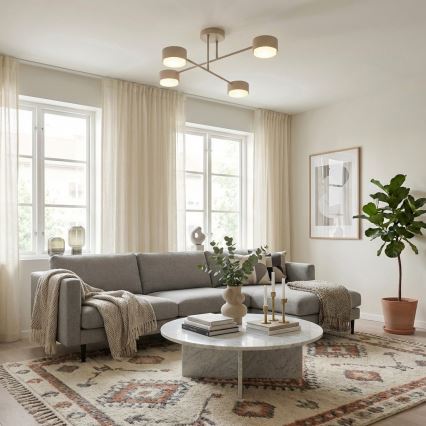 Brilagi - Pie griestiem stiprināma lampa 4xGX53/12W/230V melna