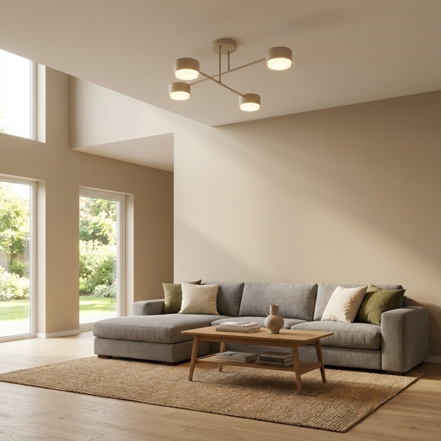 Brilagi - Pie griestiem stiprināma lampa 4xGX53/12W/230V melna