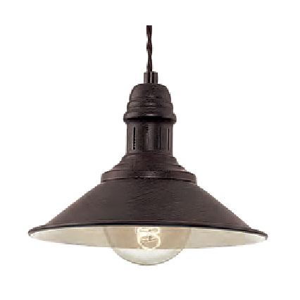 Brilagi - Piekaramā lampa ar kabeli FORGE 1xE27/60W/230V Ø 22 cm melna