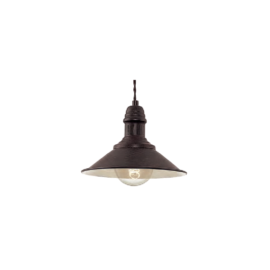 Brilagi - Piekaramā lampa ar kabeli FORGE 1xE27/60W/230V Ø 22 cm melna