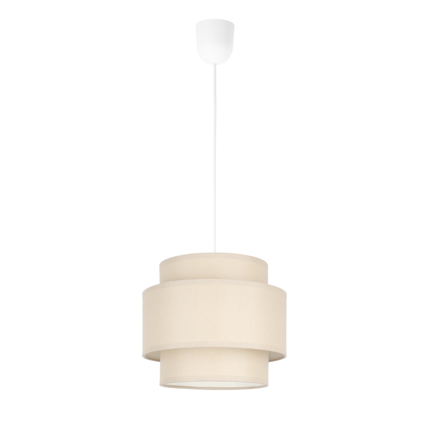 Brilagi - piekaramā lampa ar vadu RESNA 1xE27/60W/230V Ø 20 cm bēša