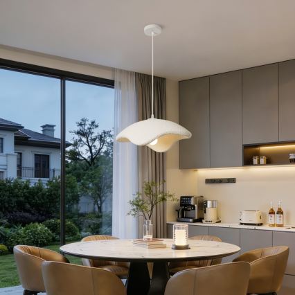 BRILAGI - Piekaramā lampa ar vadu WABI SABI 1xE27/60W/230V Ø 40 cm balta