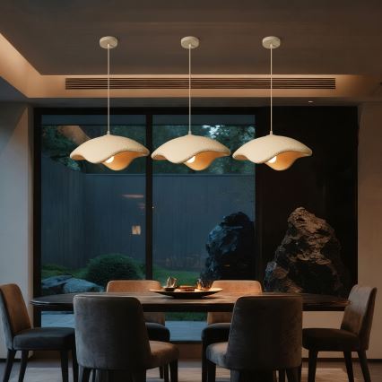 BRILAGI - Piekaramā lampa ar vadu WABI SABI 1xE27/60W/230V Ø 40 cm balta