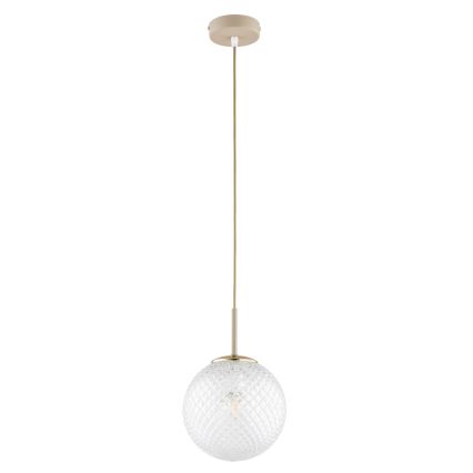 BRILAGI - Piekaramā lampa uz kabeļa STELLA 1xE27/60W/230V Ø 18 cm bēša/zeltaina