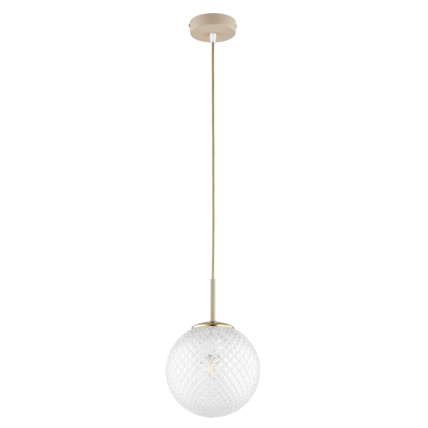 BRILAGI - Piekaramā lampa uz kabeļa STELLA 1xE27/60W/230V Ø 18 cm bēša/zeltaina