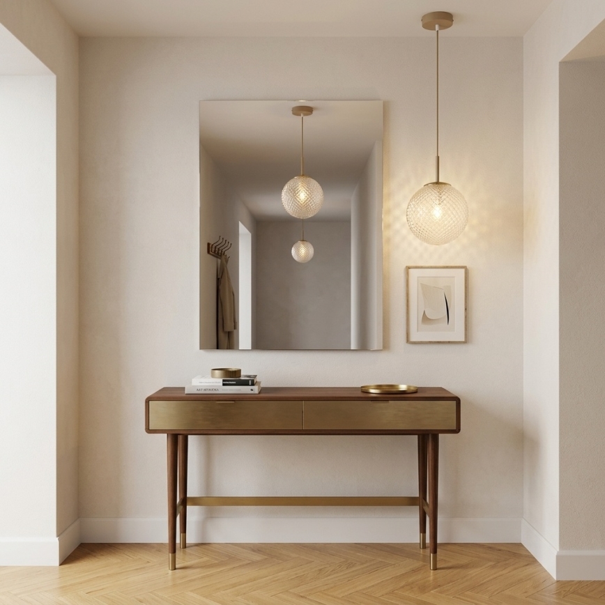 BRILAGI - Piekaramā lampa uz kabeļa STELLA 1xE27/60W/230V Ø 18 cm bēša/zeltaina