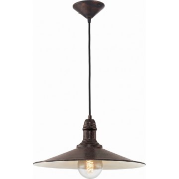 Brilagi - Piekaramā lampa uz troses FORGE 1xE27/60W/230V, diametrs 36 cm, melna