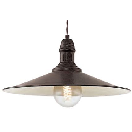 Brilagi - Piekaramā lampa uz troses FORGE 1xE27/60W/230V, diametrs 36 cm, melna