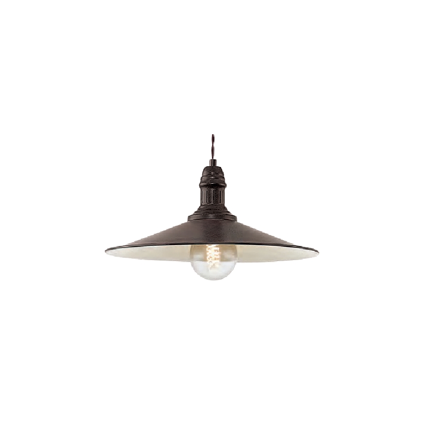 Brilagi - Piekaramā lampa uz troses FORGE 1xE27/60W/230V, diametrs 36 cm, melna
