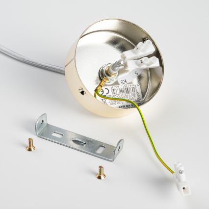 BRILAGI - Piekaramā lampa uz troses VULCANO 1xG9/8W/230V Ø 15 cm zelta/dūmakaini bēša