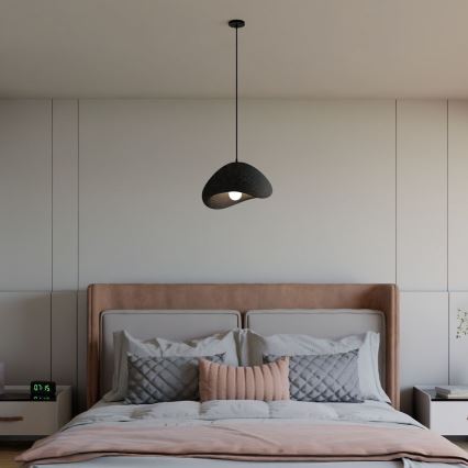 Brilagi - Piekaramā lampa uz troses WABI SABI 1xE27/40W/230V Ø 33 cm melna